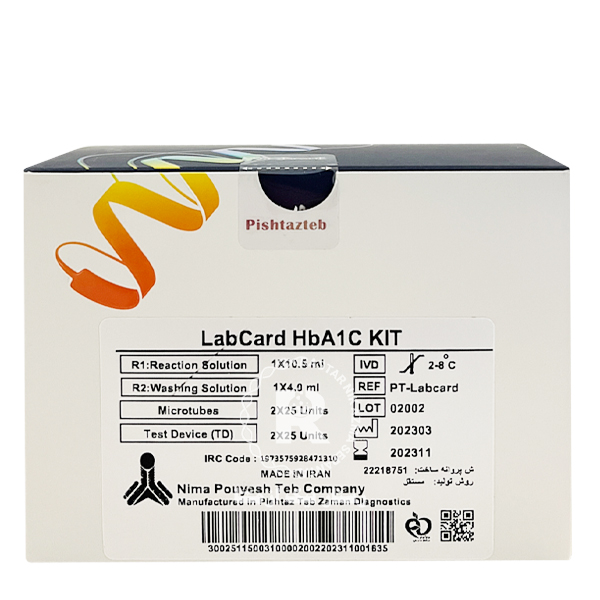 کیت LabCard HbA1c 50t پیشتاز طب