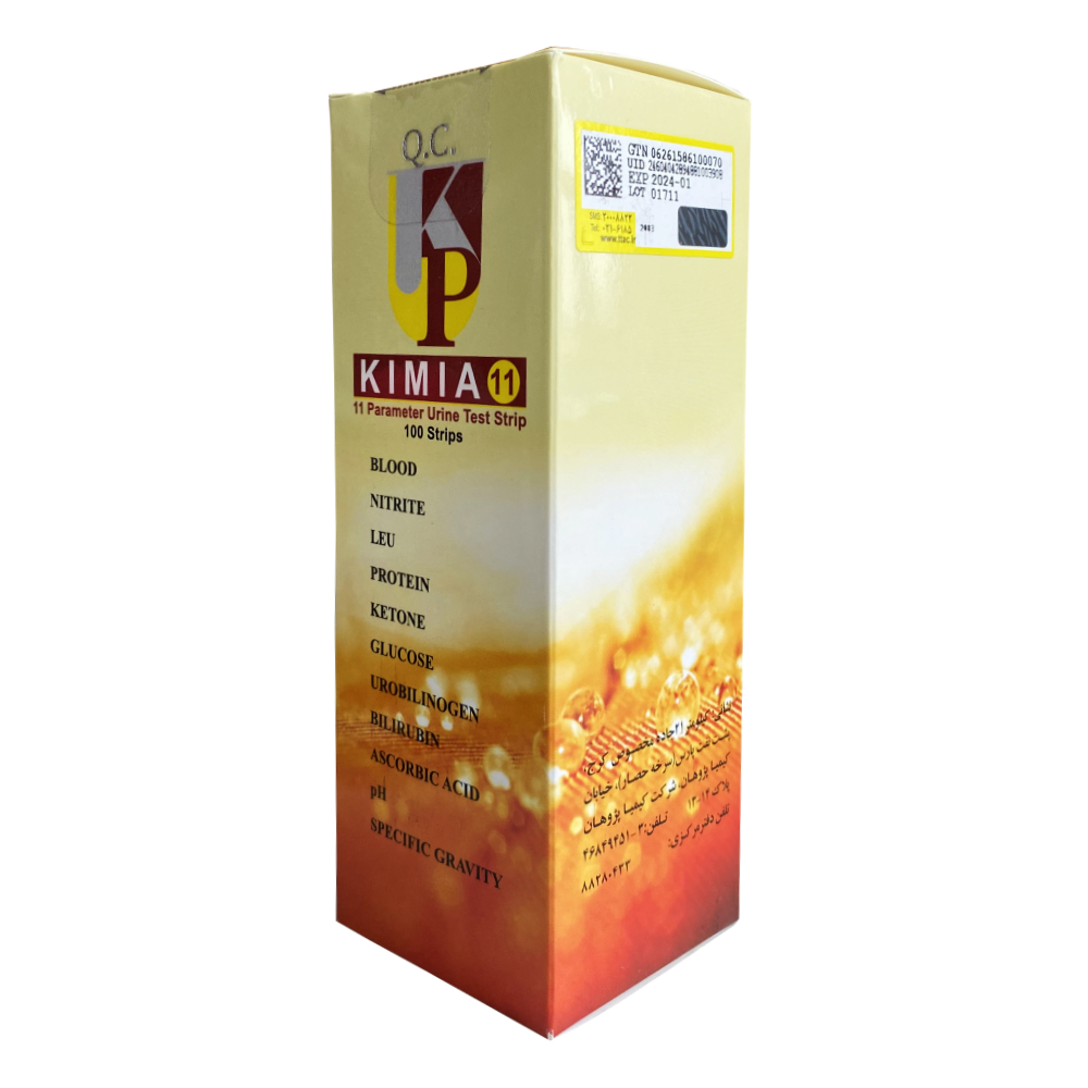 Urine Strips 11  (نوار ادرار 11 پارامتری ) کیمیا پژوهان